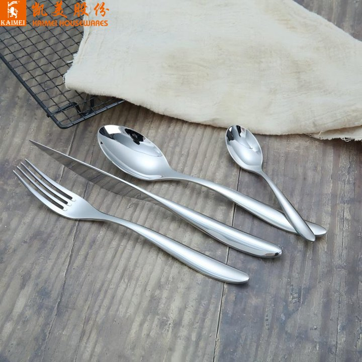 Food Grade 304 Stainless Steel Tableware Set Knife Fork Spoon