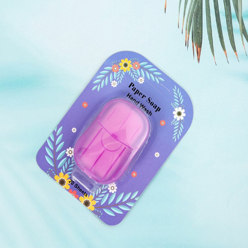 Mini Disinfecting Soap Slice Disposable Washing Hand Paper Soap Sheets Natural Portable Toilet Travel Soap Paper Sheet