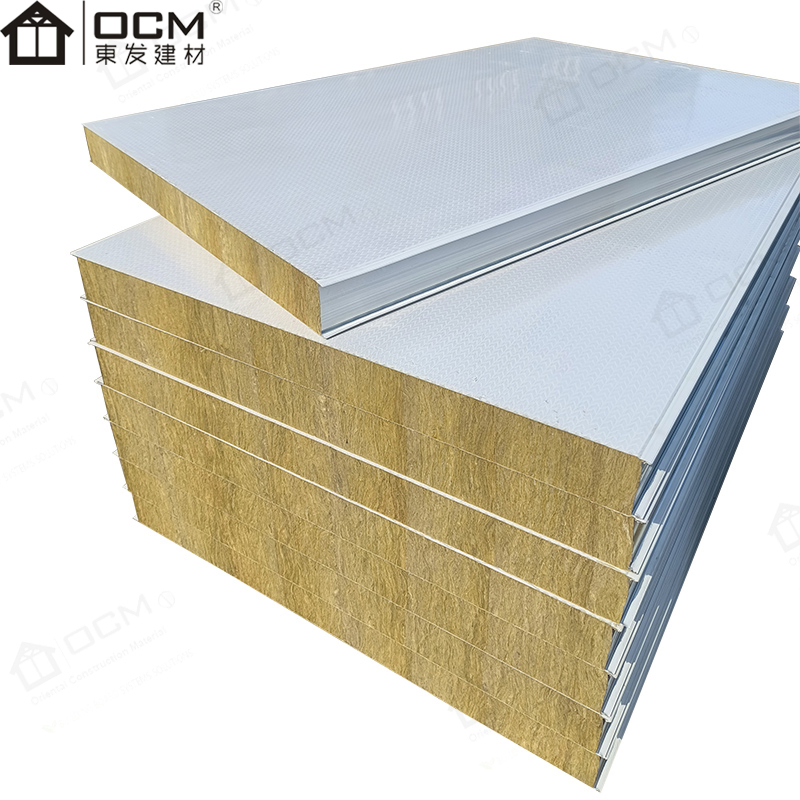 Metal Hard Exterior Polyurethane Foam Glasswool Wall Sandwich Panel Prefabricated Houses/Cold Room/Warehouse/Shed/Garage/Caravan