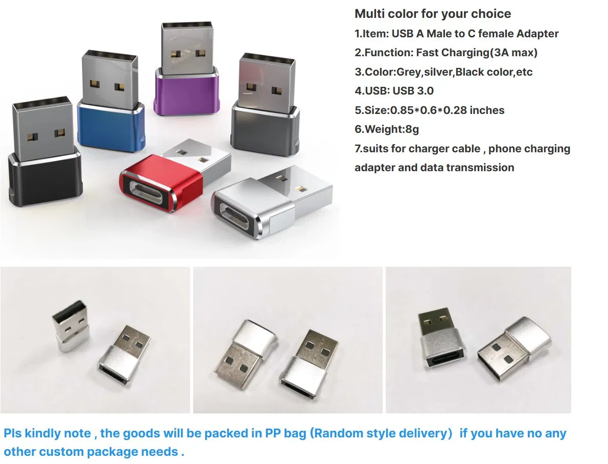 USB3.1 Male to USB Type C Female Cable Plug OTG Adapter Converter