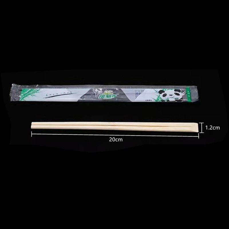 Disposable Hygienic Packaging Chopsticks for Restaurant Standard Length Twin Round Bamboo Tensoge Chopstick