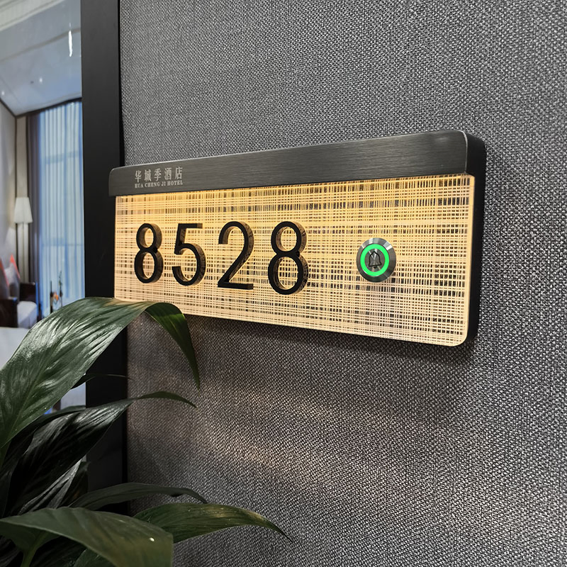 Hotel Digital Doorplate with Room Number LED Sign