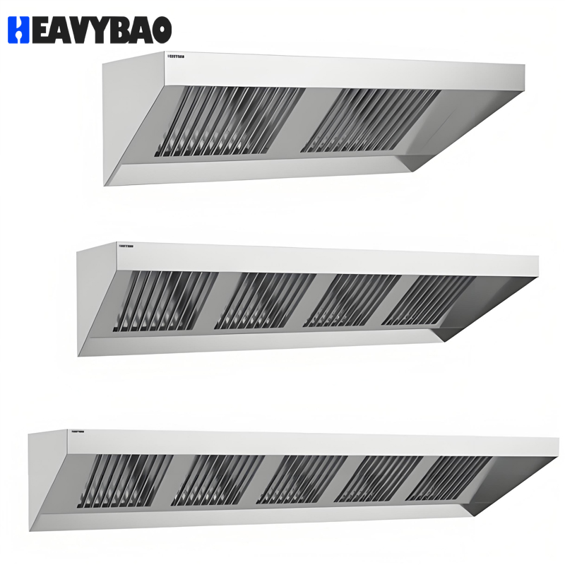 Heavybao Commercial Stainless Steel Cooker Catering Hotel Restaurant Kitchen Exhaust Hood