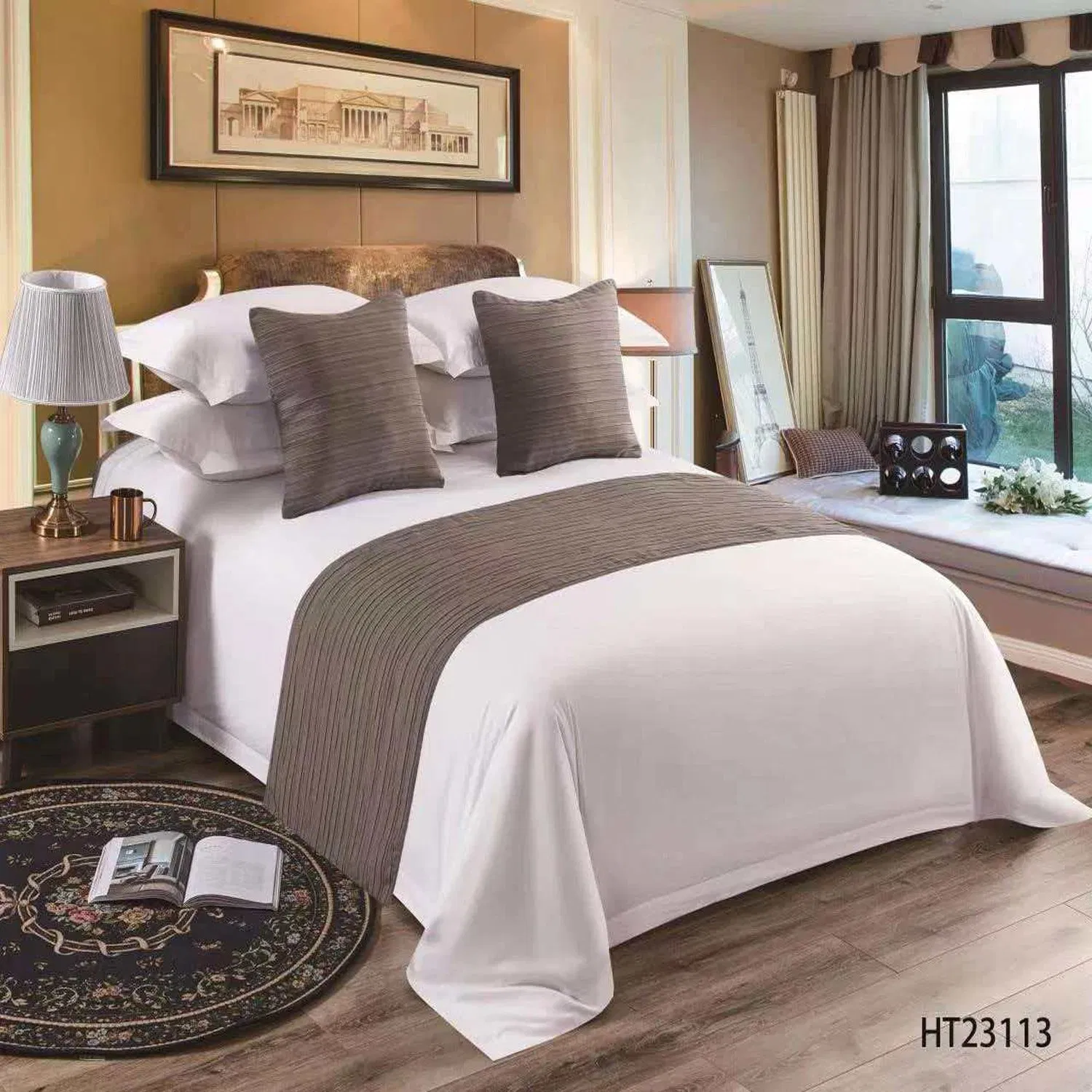Hotel Luxe 100% Cotton White Bedding Set for Ultimate Comfort