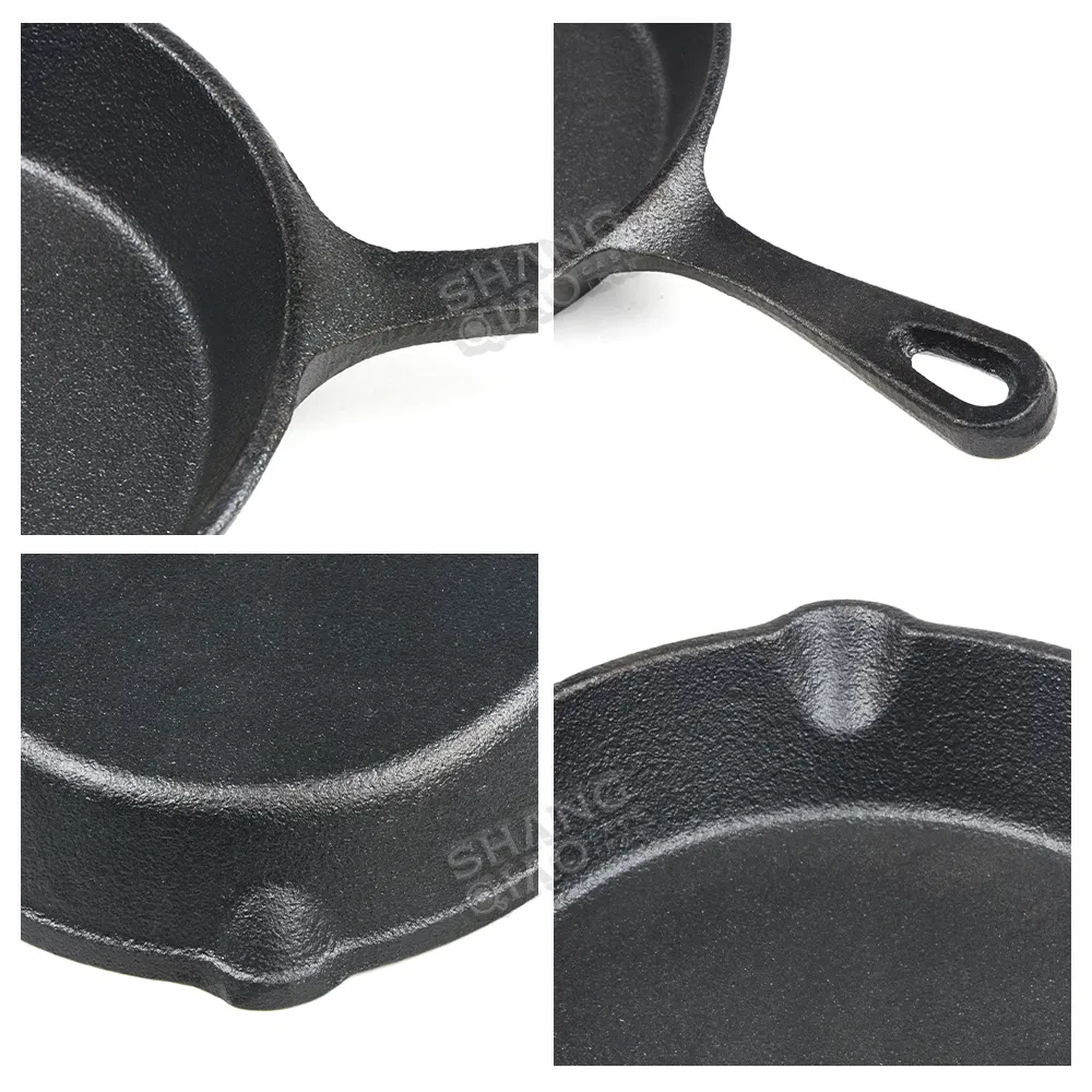 3 Pieces Cast Iron Frying Pans Pre Seasoned Cast Iron Pan Cookware Cast Iron Skillet Set