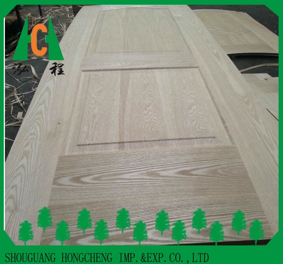 Wood Veneer Raw or Melamine MDF/HDF Moulded Door Skin