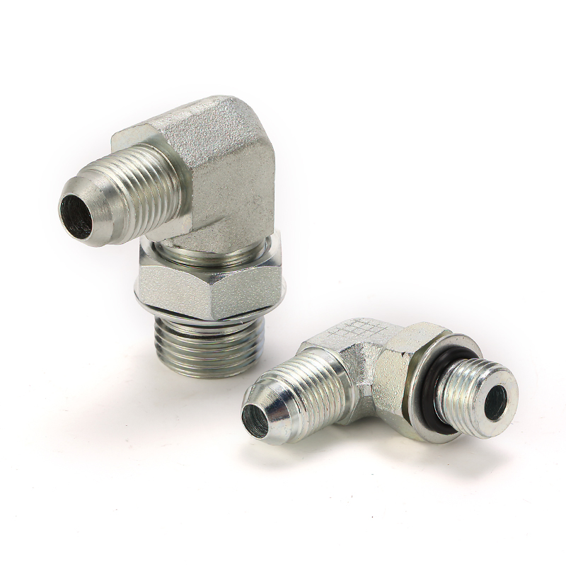 Гидравлический переходник JIC 90° с наружной резьбой