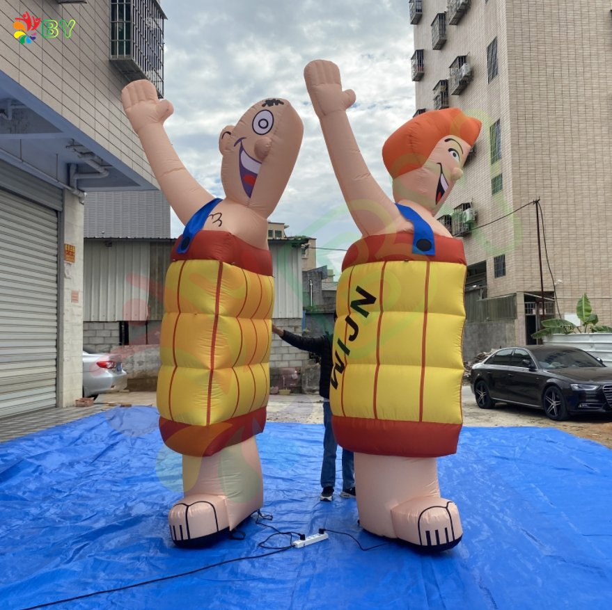 Half Abraham Balloon Popular Cheap Inflatable Holland Cartoon for Yard Decoration