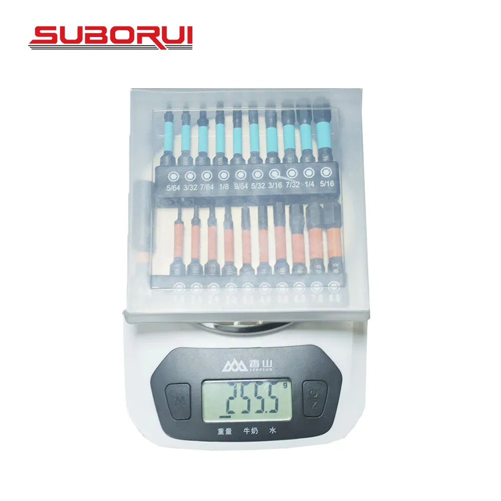 Suborui 21PCS Impact Hex Head Allen Wrench Drill Bit Set S2 Alloy Magnetic 1/4inch Quick Release Shank Screw Driver Drill Bit for Home Repair