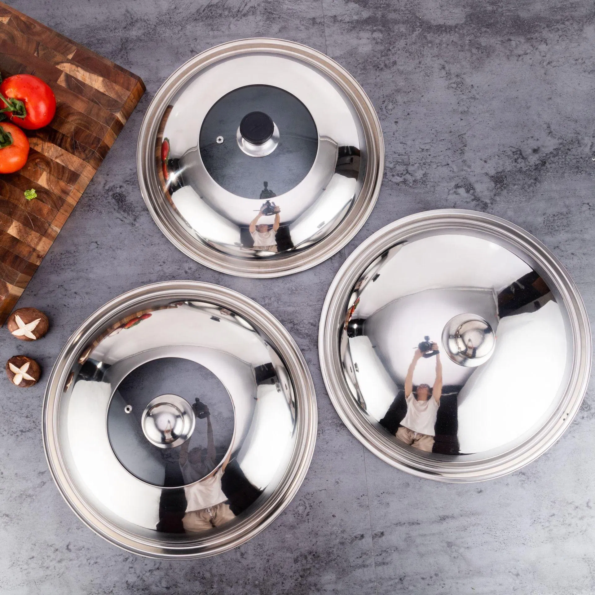 Universal Stainless Steel Lid for Durable Cookware and Kitchen Saucepans