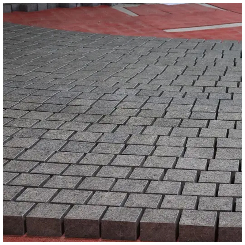 G654 Dark Grey Granite Outdoor Paving Cobblestone