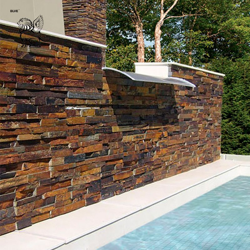 Outdoor House Decoration Natural Stone Veneer Panel Exterior Culture Stone Wall Cladding Factory Wholesale