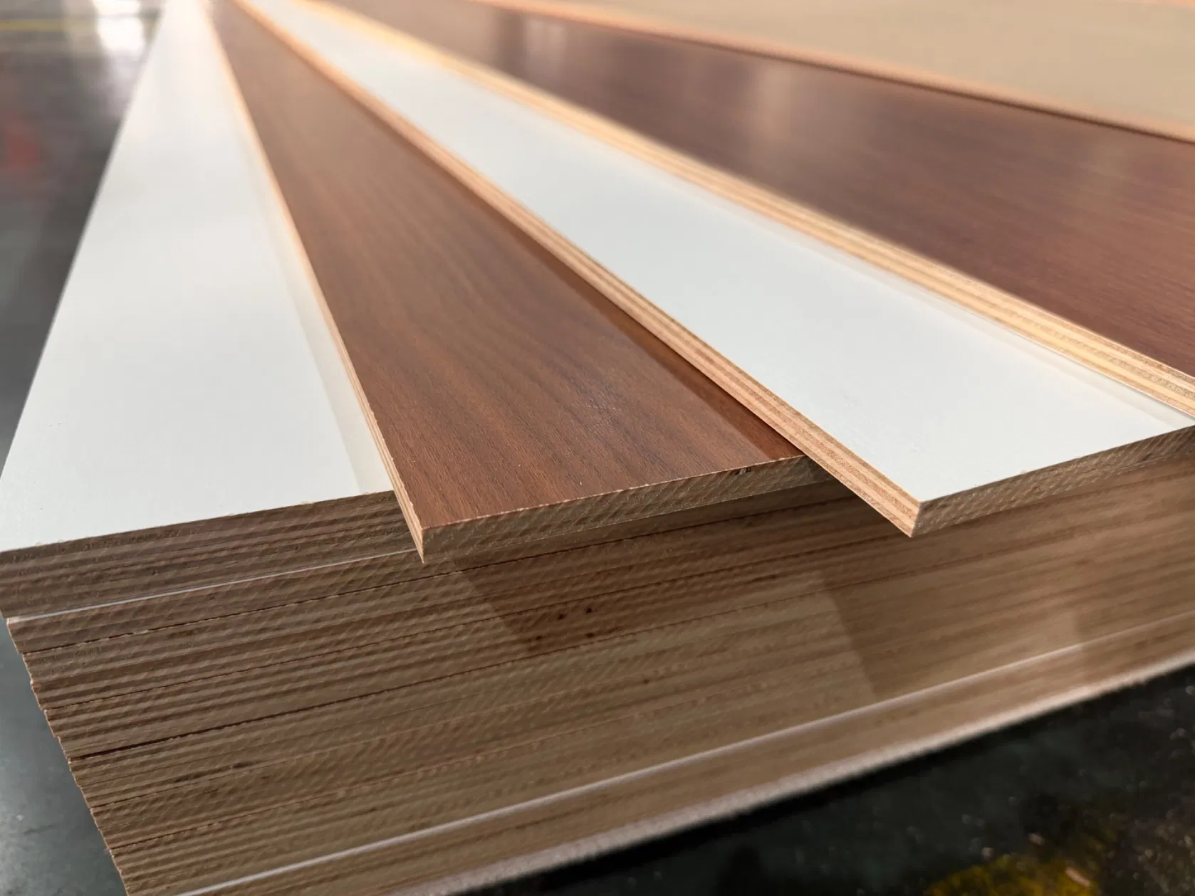 Plywood Faced Melamine Paper, UV, Wood Veneer