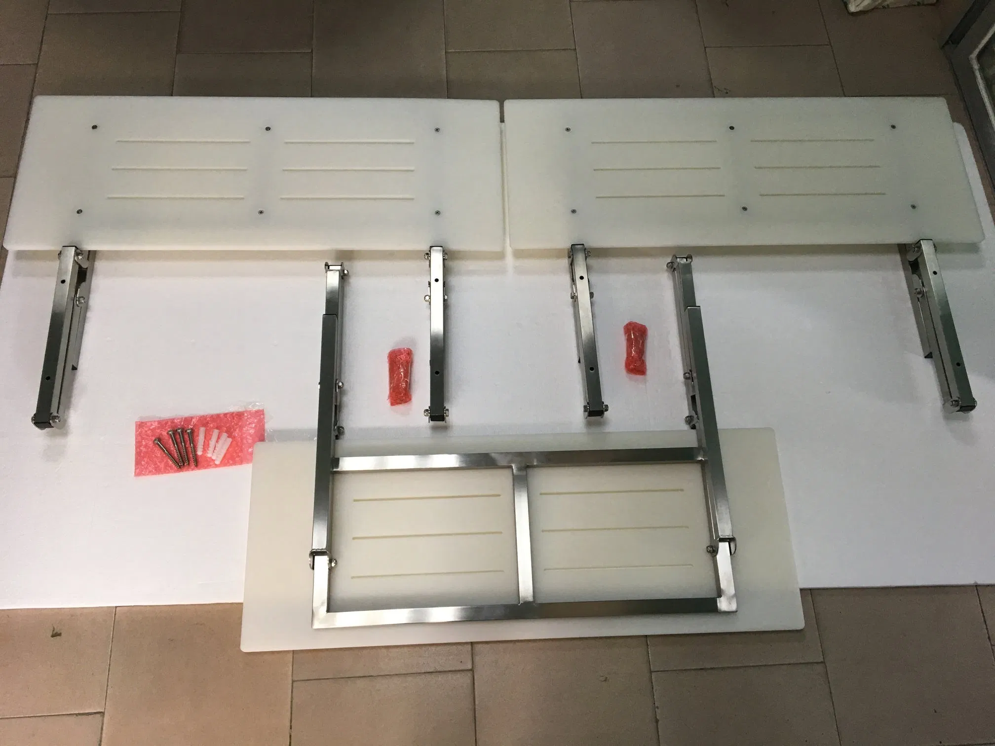 Australian Market Stainless Steel Wall Mounted Disabled Chair with HDPE Board Folding Shower Seat