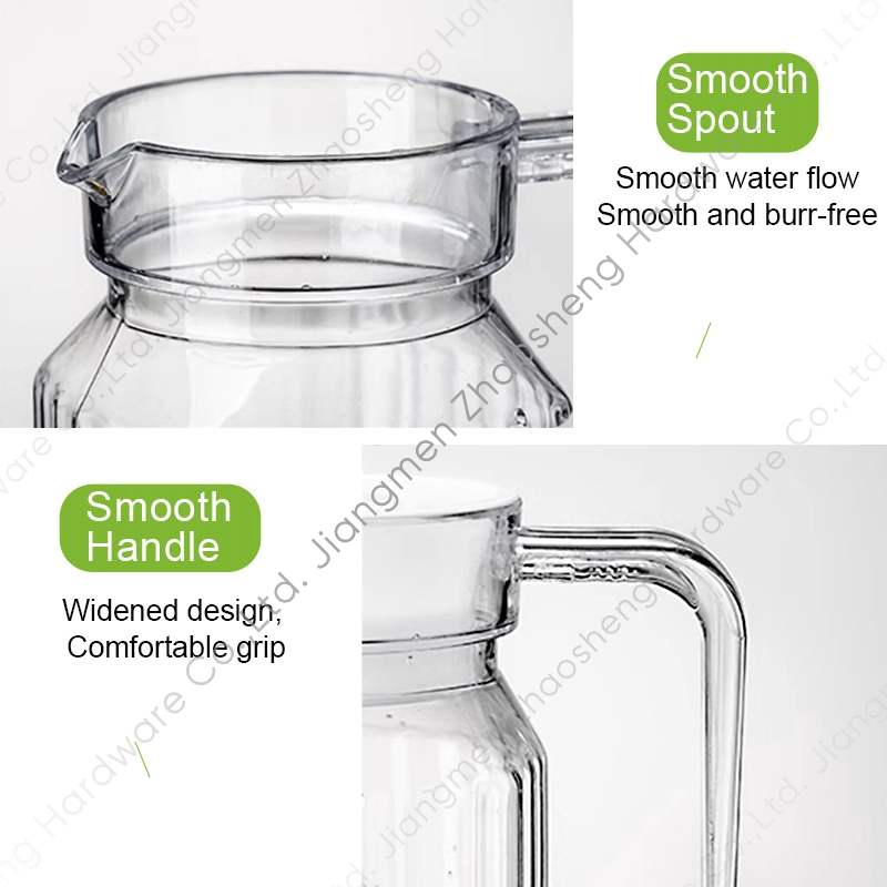 Home Kitchen Drinkware Clear Plastic Juice Tea Jug Water Pitcher