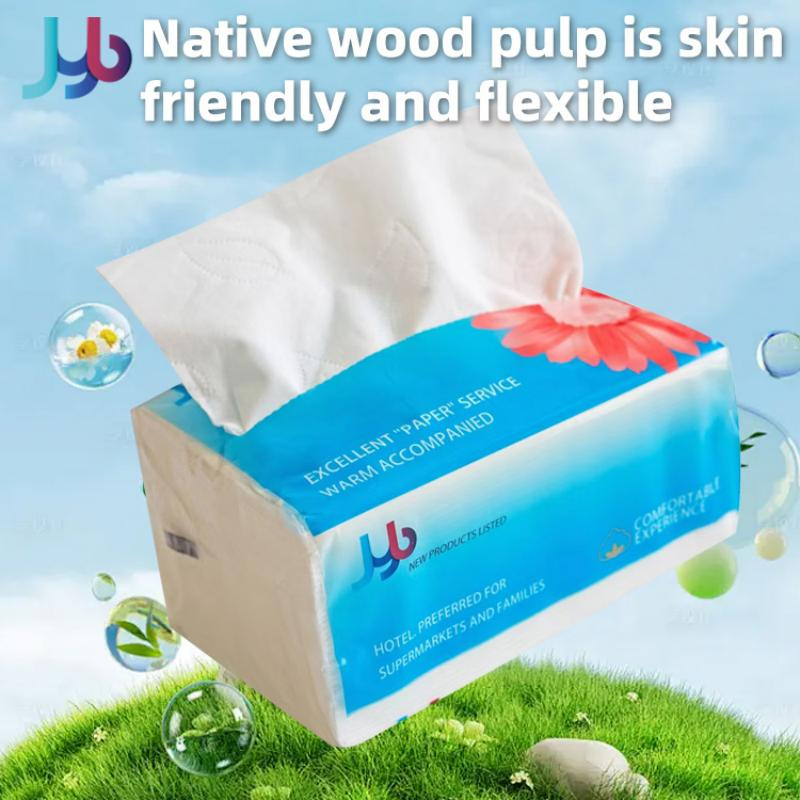 Premium Virgin Wood Pulp Facial Tissues for Everyday Use Tissue Paper Paper Towel Facial Tissue Paper