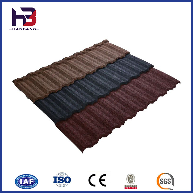 Металлочерепица с каменной крошкой, цвет кирпич