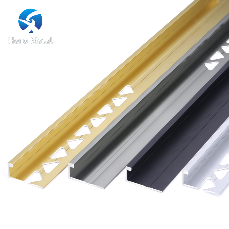 Sale Free Sample Transition Structure 2.5m Silver Tile Trim Hero Metal Cove Straight Edge Shape Strip
