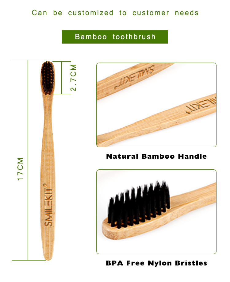 New Material Eco-Friendly Bamboo Toothbrush Set Factory Price