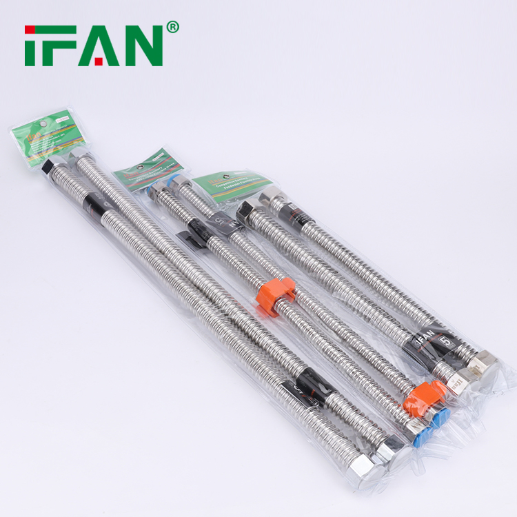 Ifan DIN 8074 Low Price Shower Hose OEM ODM Full Size Stainless Steel Corrugated Pipe