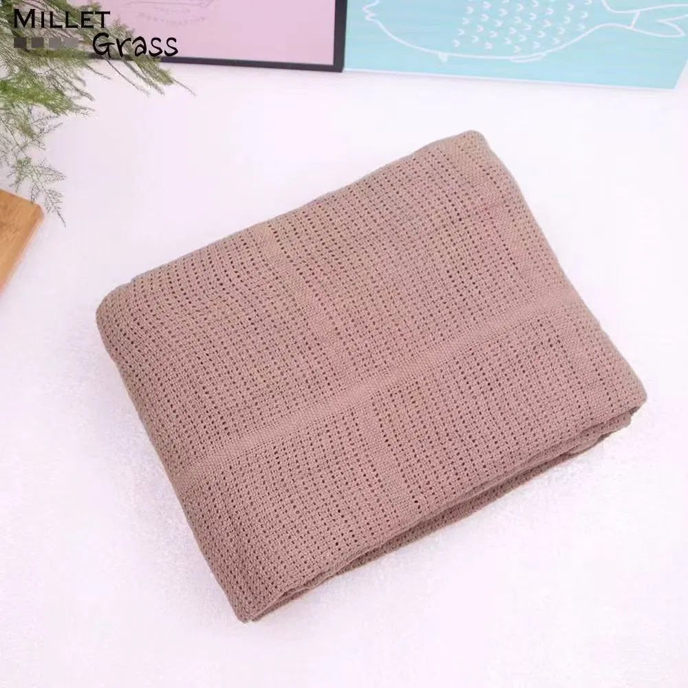 Детское одеяло из органического хлопка, вафельное