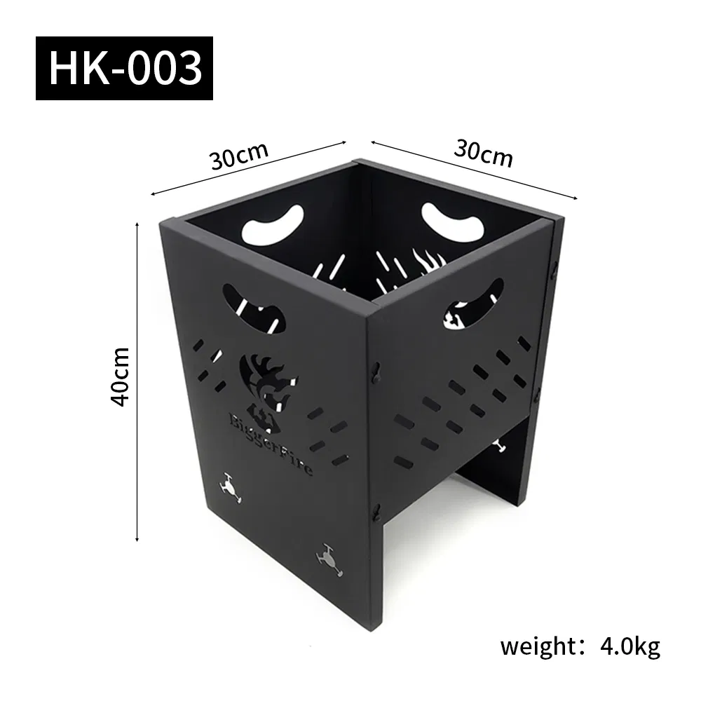 Стальной костровой котелок для костра, складной