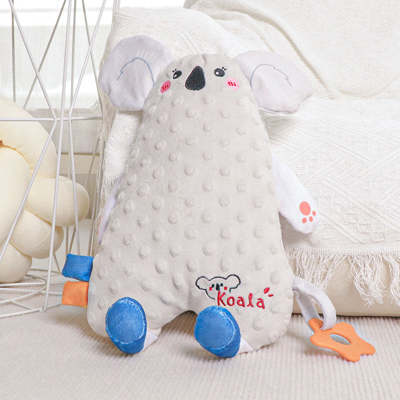 New Arrival Baby Sleeping Soother Doll Animal Plush Toy for Kids Security Baby Blanket Washable with Teethers