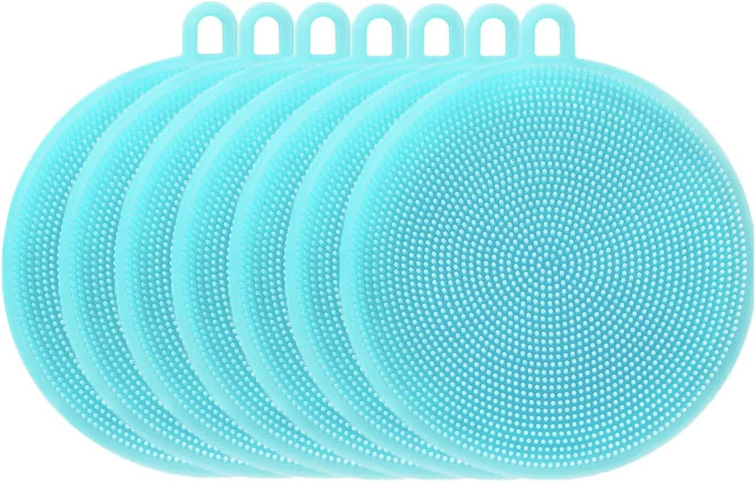 Kitchen Silicone Sponge Dish Brush Double Sided Cleaning Sponges
