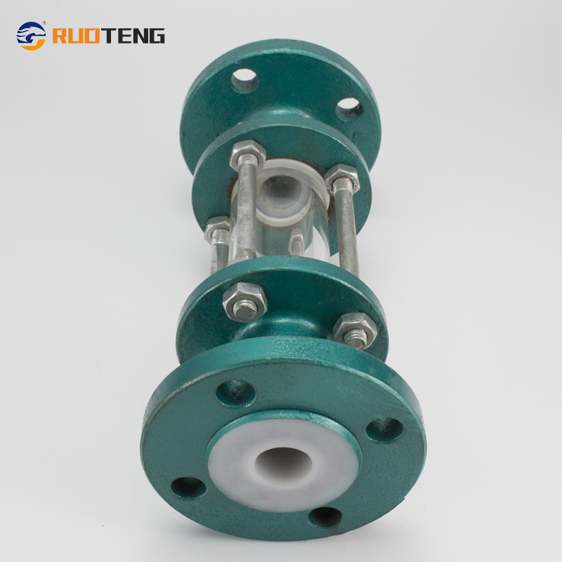 [Ruoteng] Wcb Flange Connected Pipeline PTFE Sight Glass