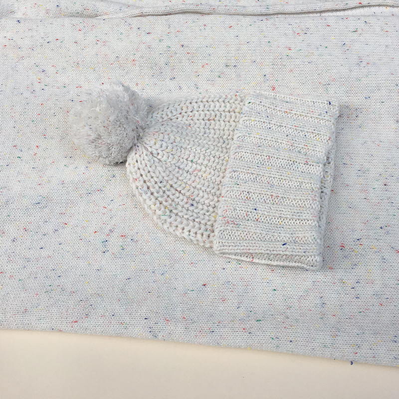 Sprinkle Cotton Knitted Baby Blanket Rolling Edge Blanket Hot Sell Baby Blanket.