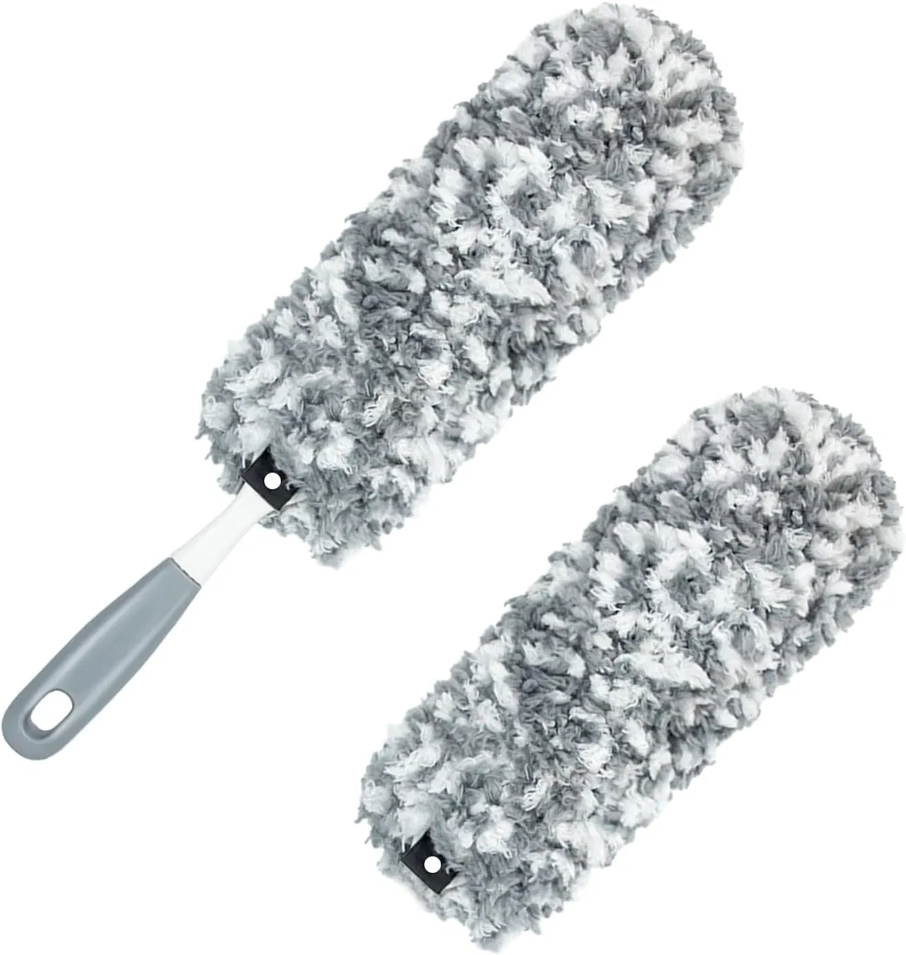 Lint Free Microfiber Duster with an Extra Washable and Reusable Duster Head Dusters for Household Cleaning