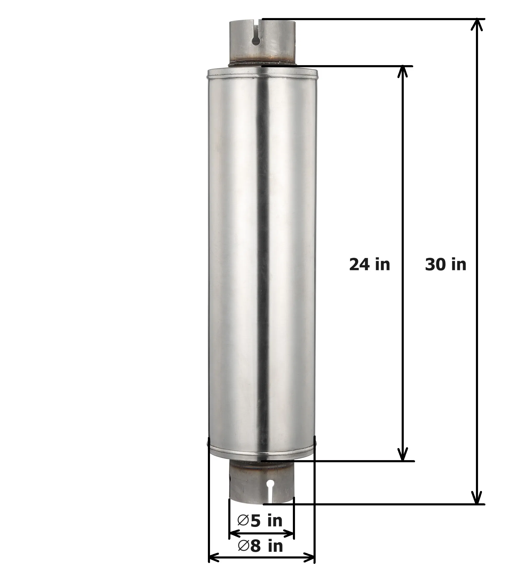 Глушитель выхлопной MAX-569612, сталь, 5 дюймов