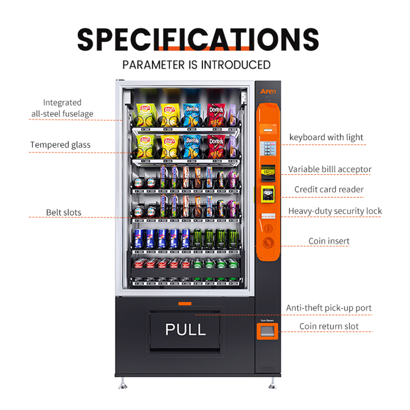 Afen Lift Cupcake Salad Fresh Food Vending Machine for Sale