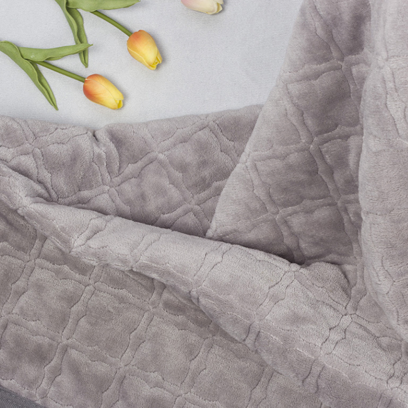 Плед флисовый утолщенный с кастомным принтом