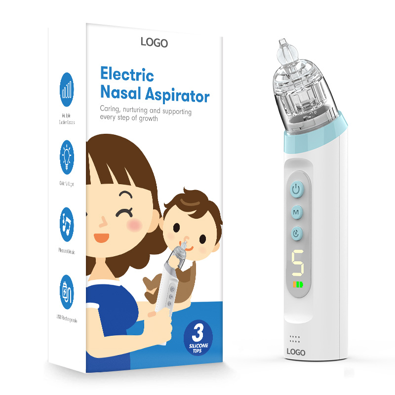 Waterproof Electric Nasal Clean Cartoon Baby Nasal Aspirator with Music and Light