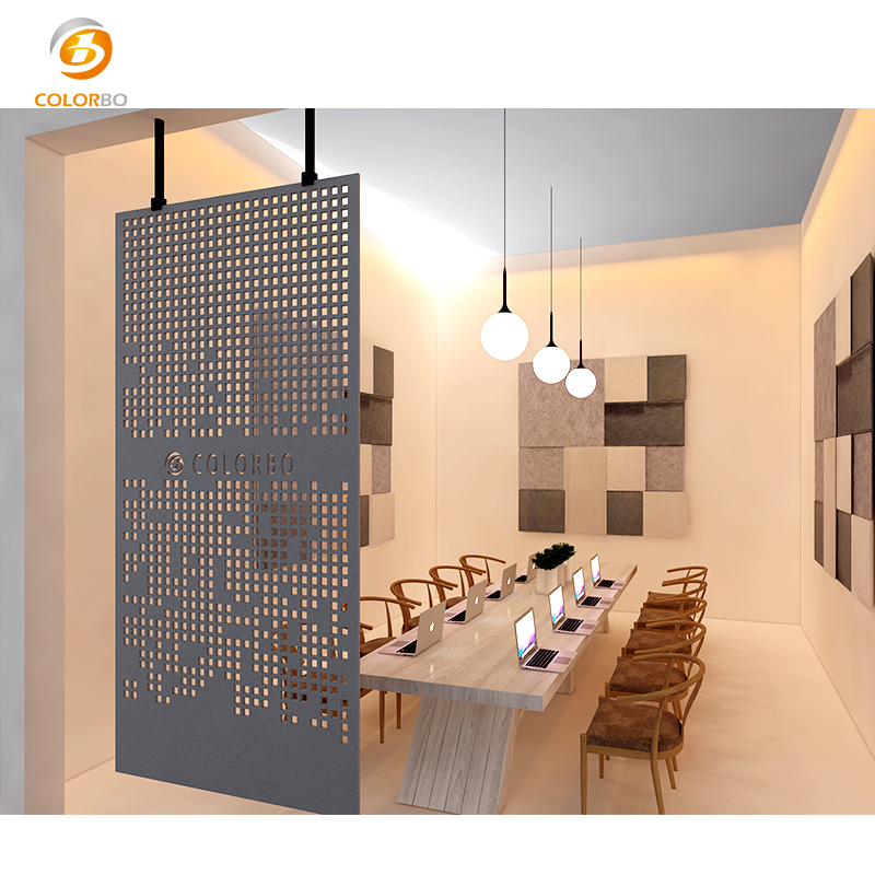 Acoustic Padded wood panel Movable Screen with High Quality