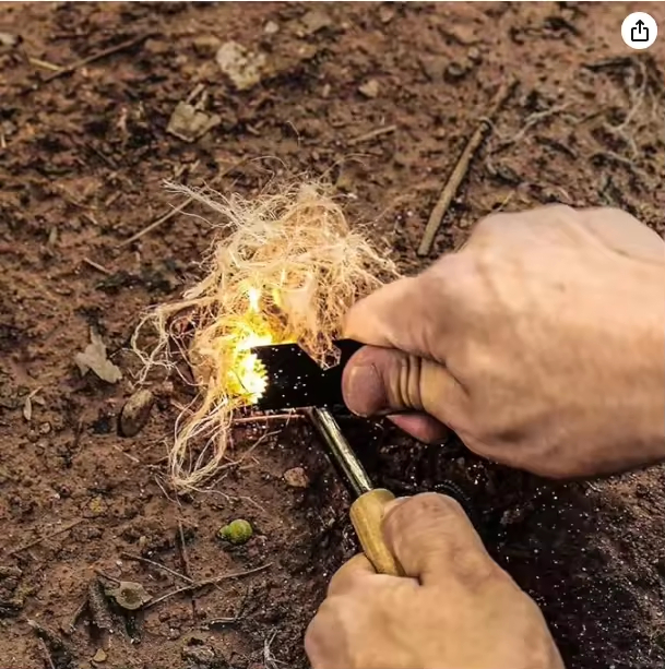 Design Hmp Rope Fire Lighter Outdoor Camping Bonfire Quick Tinder Jute Rope Magic Fire Starter Rope