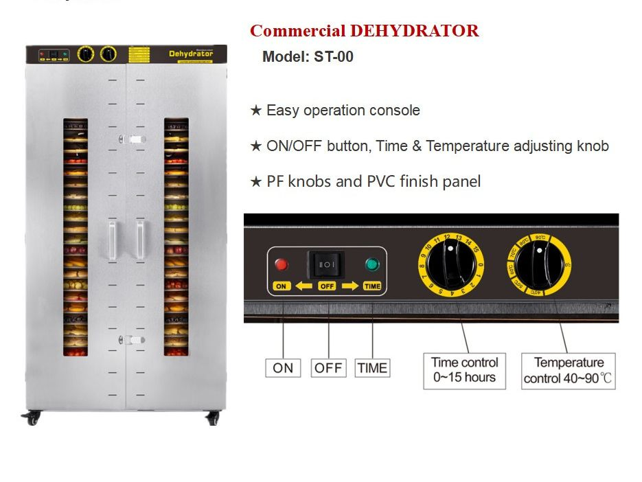 Automatic Dehydrators Fruit Vegetable Meat Jerky 24tray Dryer Food Dehydrator