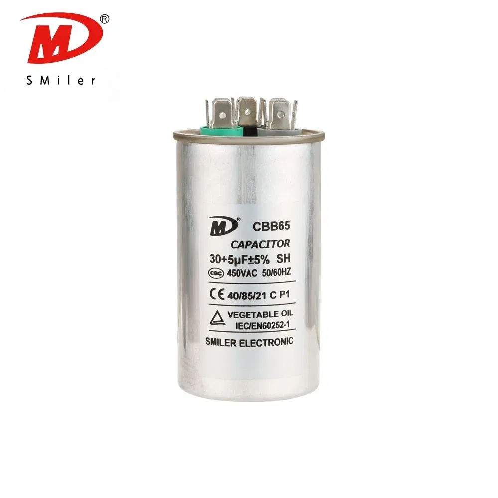 Electric Motor Capacitor for AC Air Conditioning - Cbb65 450V 55UF