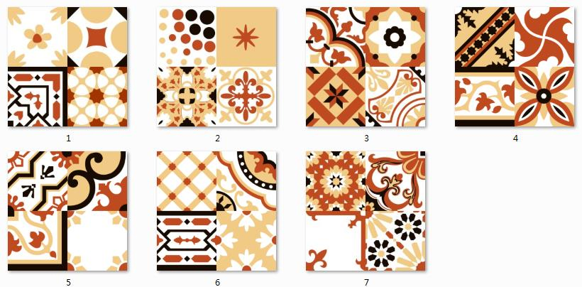 China Style Classic Moroccan Hand Painted Flower Design 300X300 Ceramic Tiles for Floor and Wall