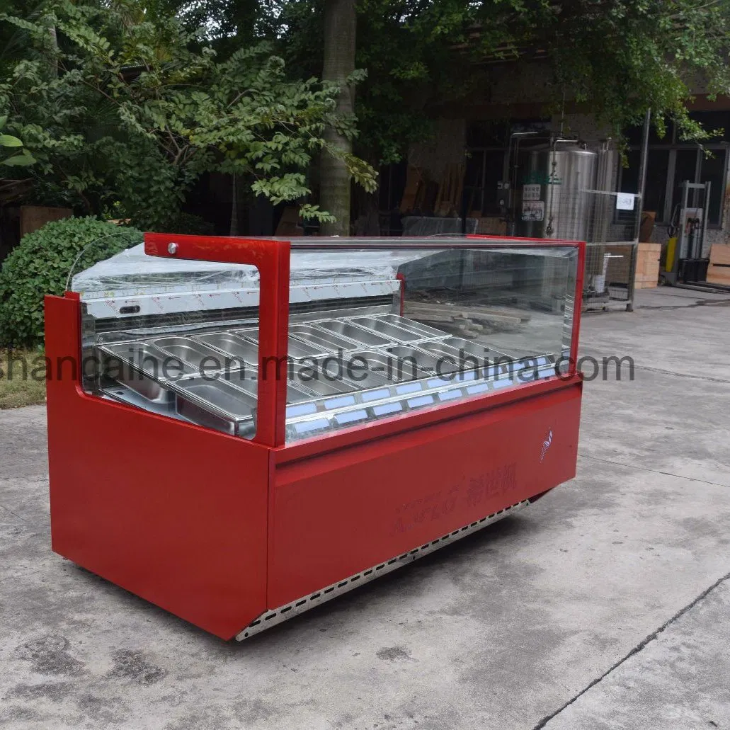 Upright Ice Cream Display Cabinet for Gelato Shop