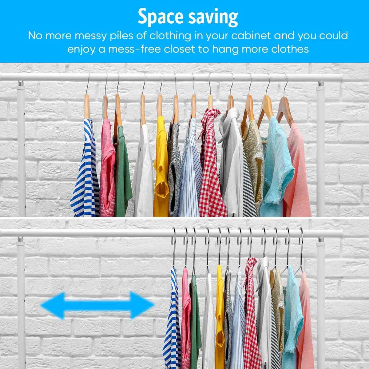 40PCS Strong Heavy-Duty Stainless Steel Metal Ultra-Thin 16.5 Inch Wire Clothes Hangers