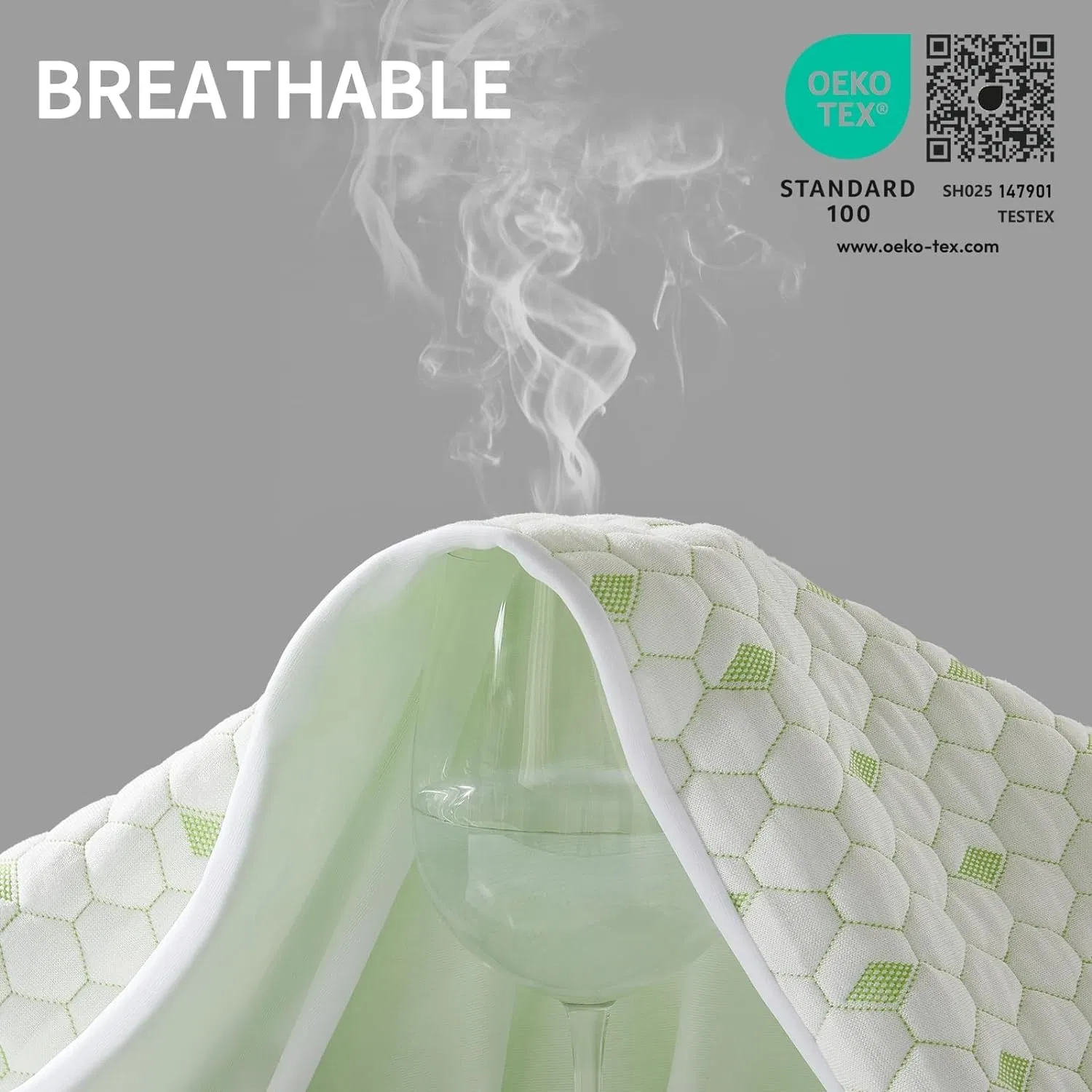 Luxurious 3D Bamboo Mattress Protector for Ultimate Comfort