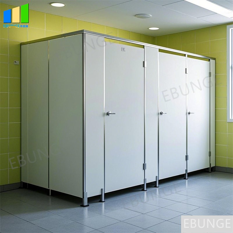 HPL Decorative Bathroom Door Partitions System Compact Board Toilet Cubicle