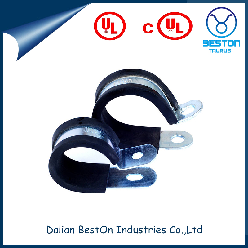 Dalian Beston China Heat Insulation Galvanized EMT Conduit Steel Strut Clamps Manufacturer Wholesale Electro-Galvanized Preservative Conduit Cushion Pipe Clamp
