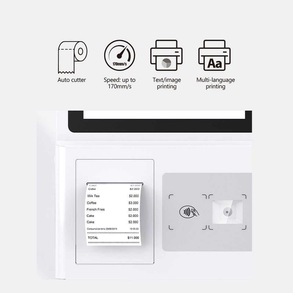 Hot Sell Self Service Win Android System Touch Screen Payment Order Kiosk