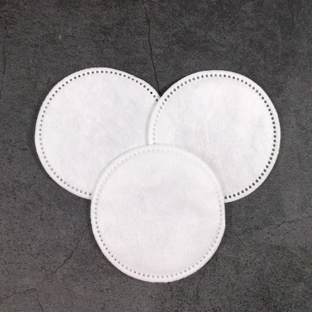 Face Makeup Remove Circular Organic Cotton Pad Custom Round Facial Skin Care Pads Cosmetic Tool
