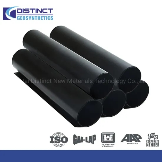 Yantai Textured HDPE Geomembrane 0.5mm-3.5mm 7m*100m Customized Specifications