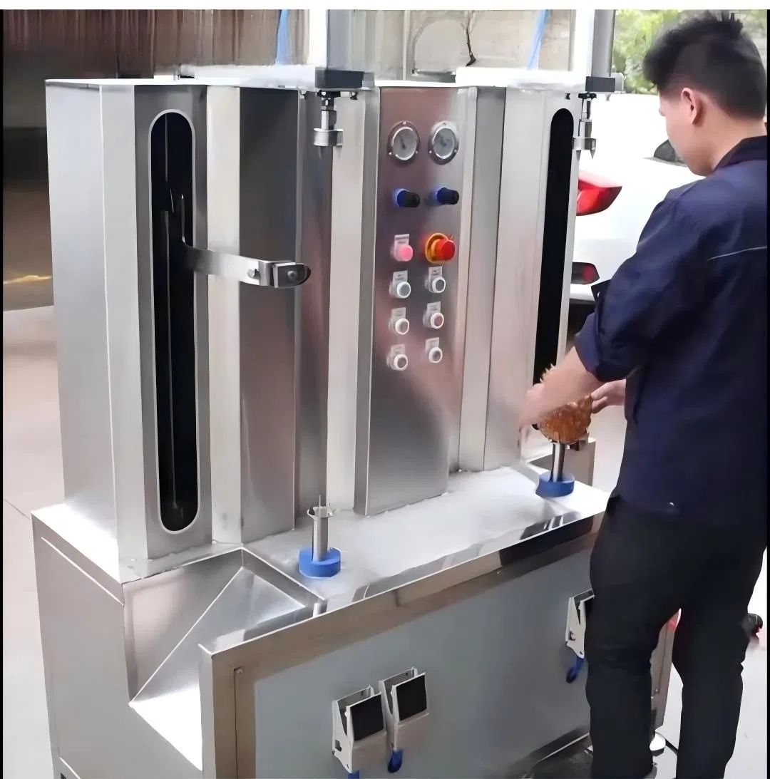 Advance and Flexible Vertical Single/Double-Head Peeling Machine with Rapid and Accurate Peeling for Melon and Fruits Peeling Operation Efficiency