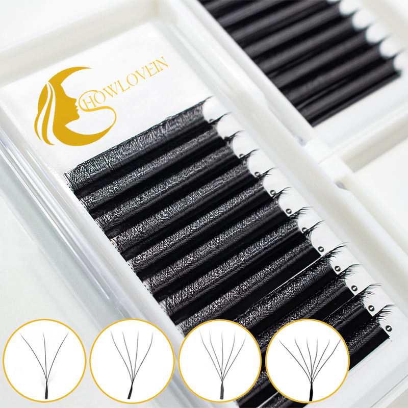 0.07mm 3D 4D 5D Clover Lashes 6D 7D 8d W Shape 8-15mm Clover Eyelashes